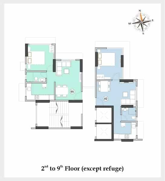 Floor Plan 2 to 9
